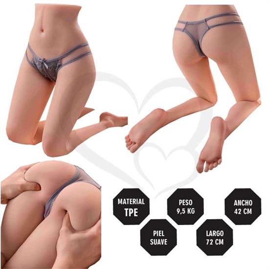 Semi Torso Realista Con piernas articulables – 9.5 KG